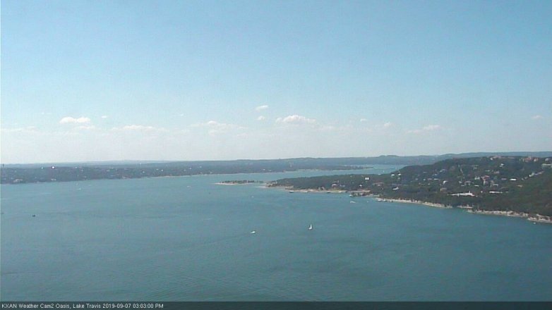 Lake Travis webcam, September 7, 2019 2:05 PM CT