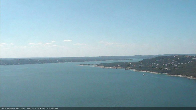 Lake Travis webcam, September 7, 2019 2:15 PM CT