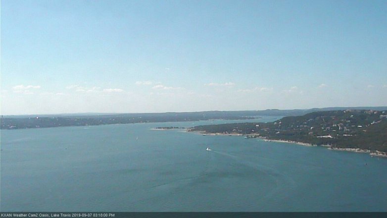 Lake Travis webcam, September 7, 2019 2:20 PM CT