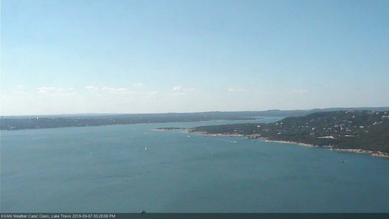Lake Travis webcam, September 7, 2019 2:30 PM CT