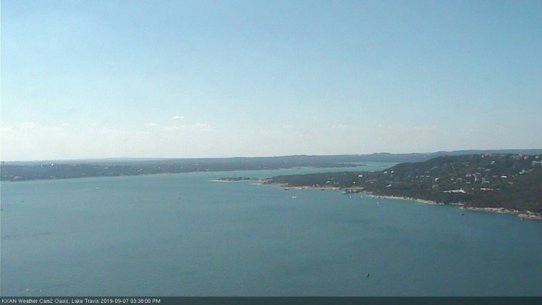 Lake Travis webcam, September 7, 2019 2:40 PM CT