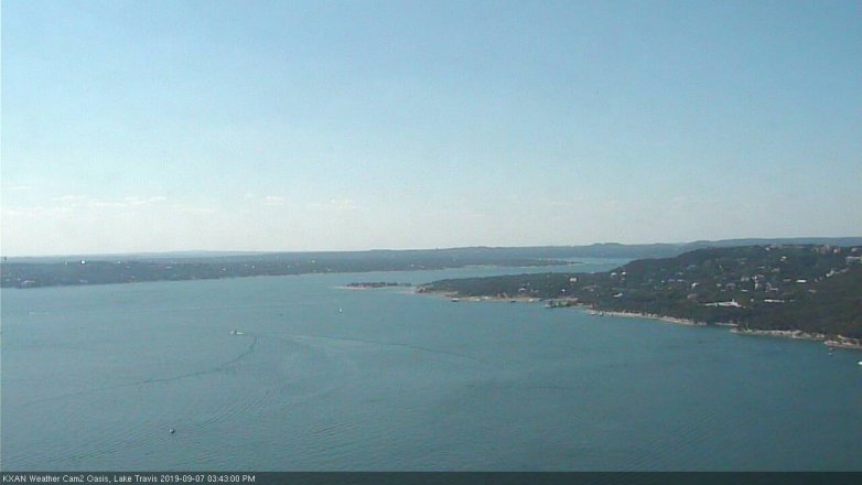 Lake Travis webcam, September 7, 2019 2:45 PM CT