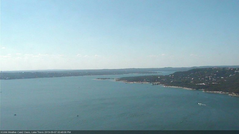 Lake Travis webcam, September 7, 2019 2:50 PM CT