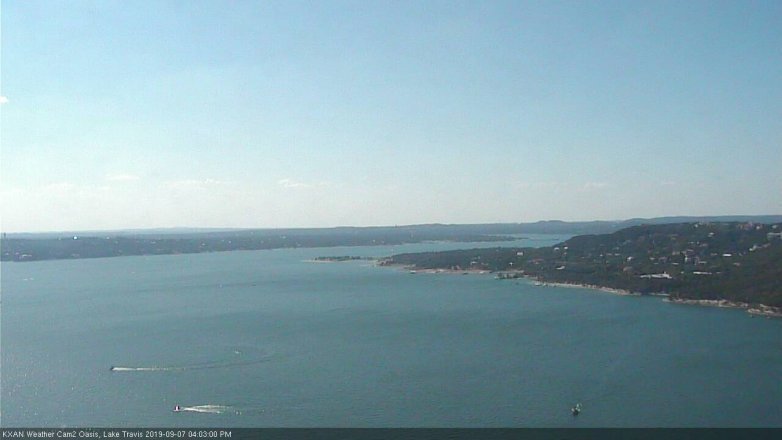 Lake Travis webcam, September 7, 2019 3:05 PM CT