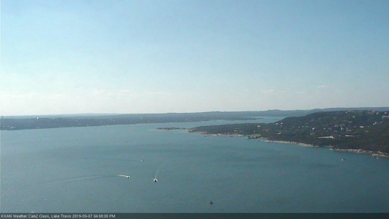 Lake Travis webcam, September 7, 2019 3:10 PM CT