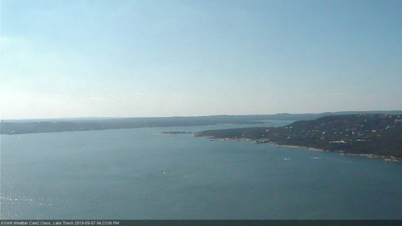 Lake Travis webcam, September 7, 2019 3:25 PM CT