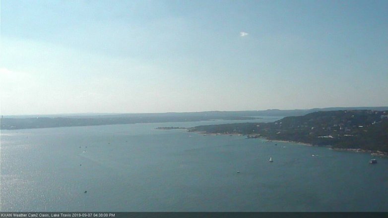Lake Travis webcam, September 7, 2019 3:40 PM CT