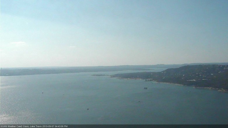 Lake Travis webcam, September 7, 2019 3:45 PM CT