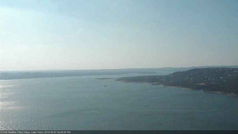 Lake Travis webcam, September 7, 2019 3:50 PM CT
