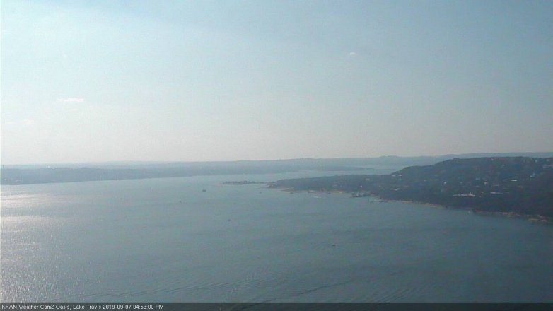 Lake Travis webcam, September 7, 2019 3:55 PM CT