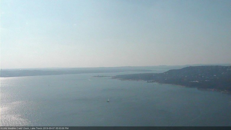 Lake Travis webcam, September 7, 2019 4:05 PM CT