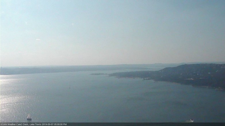 Lake Travis webcam, September 7, 2019 4:10 PM CT