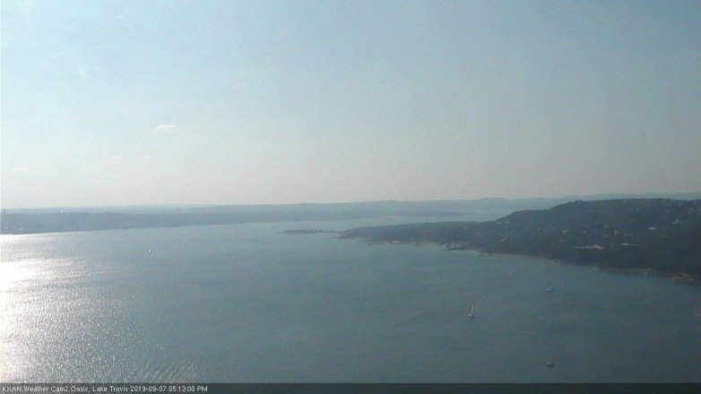 Lake Travis webcam, September 7, 2019 4:15 PM CT