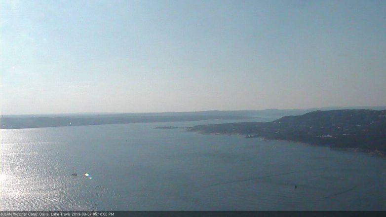 Lake Travis webcam, September 7, 2019 4:20 PM CT