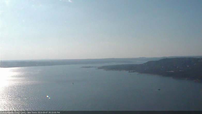 Lake Travis webcam, September 7, 2019 4:35 PM CT