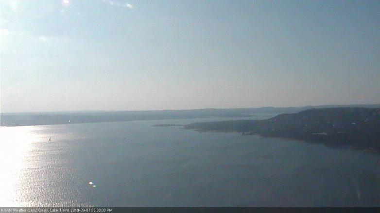 Lake Travis webcam, September 7, 2019 4:40 PM CT