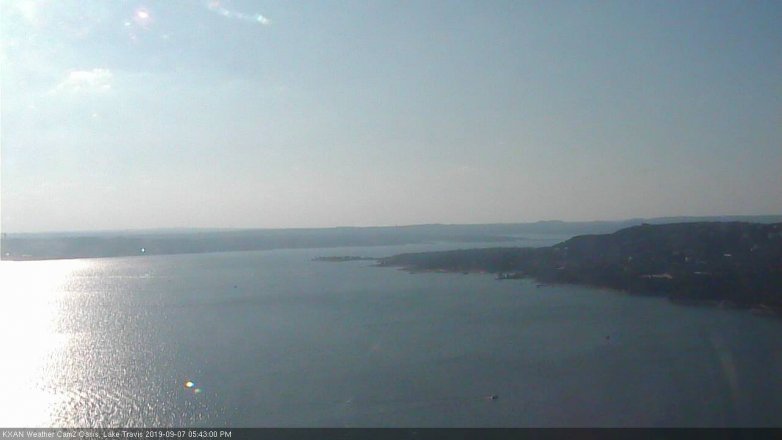 Lake Travis webcam, September 7, 2019 4:45 PM CT