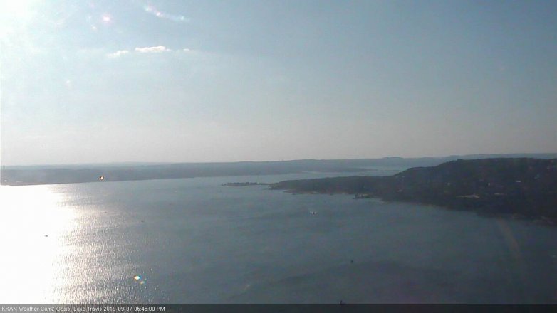 Lake Travis webcam, September 7, 2019 4:50 PM CT