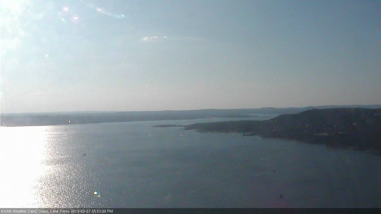 Lake Travis webcam, September 7, 2019 4:55 PM CT