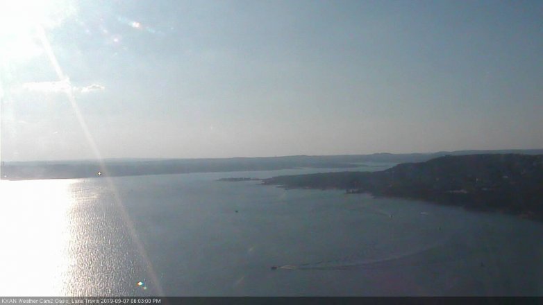 Lake Travis webcam, September 7, 2019 5:05 PM CT