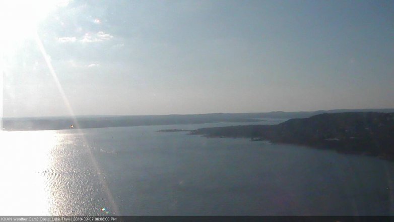 Lake Travis webcam, September 7, 2019 5:10 PM CT