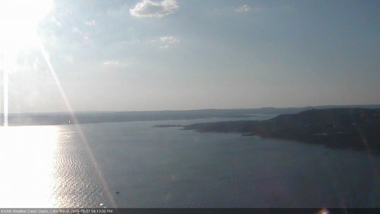 Lake Travis webcam, September 7, 2019 5:15 PM CT