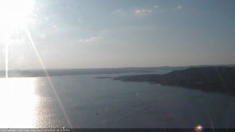 Lake Travis webcam, September 7, 2019 5:20 PM CT
