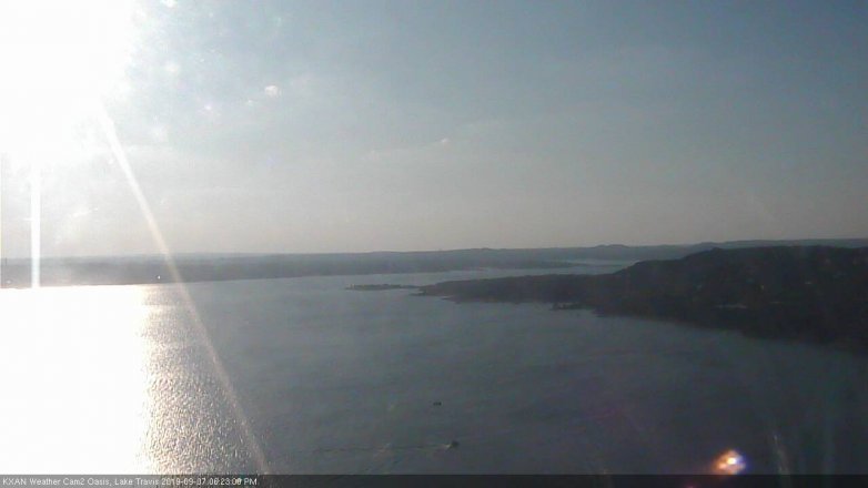 Lake Travis webcam, September 7, 2019 5:25 PM CT