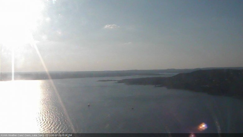 Lake Travis webcam, September 7, 2019 5:30 PM CT