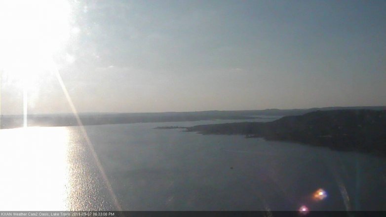 Lake Travis webcam, September 7, 2019 5:35 PM CT