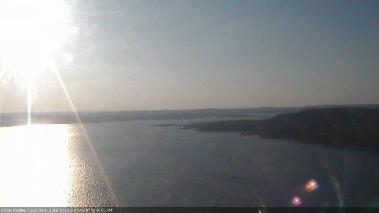 Lake Travis webcam, September 7, 2019 5:40 PM CT