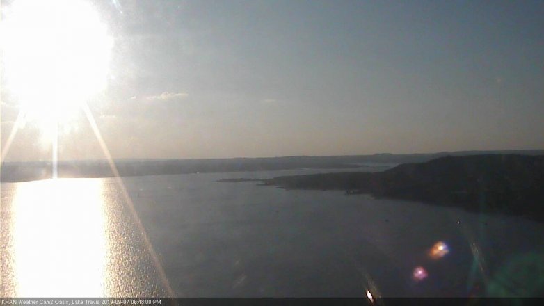 Lake Travis webcam, September 7, 2019 5:50 PM CT