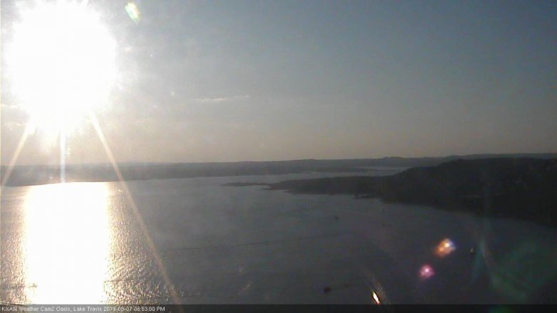 Lake Travis webcam, September 7, 2019 5:55 PM CT