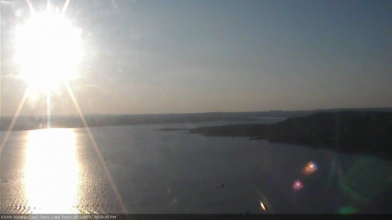 Lake Travis webcam, September 7, 2019 6:00 PM CT
