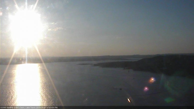 Lake Travis webcam, September 7, 2019 6:05 PM CT