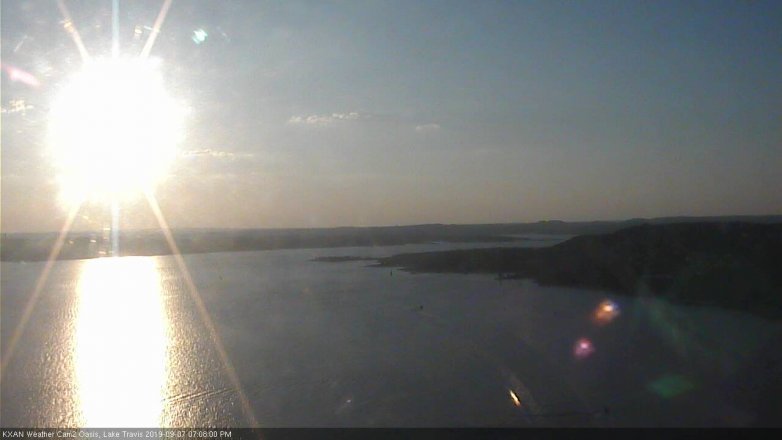 Lake Travis webcam, September 7, 2019 6:10 PM CT