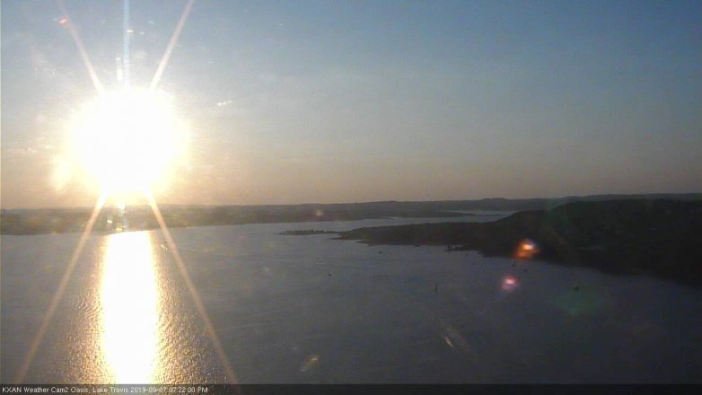 Lake Travis webcam, September 7, 2019 6:25 PM CT