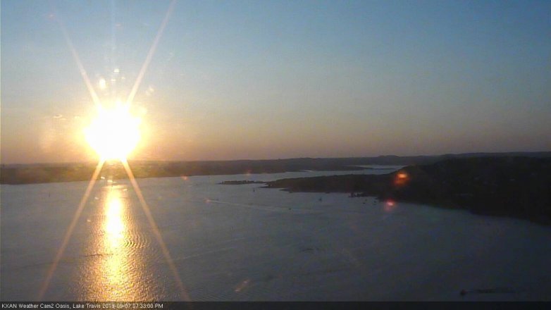 Lake Travis webcam, September 7, 2019 6:35 PM CT