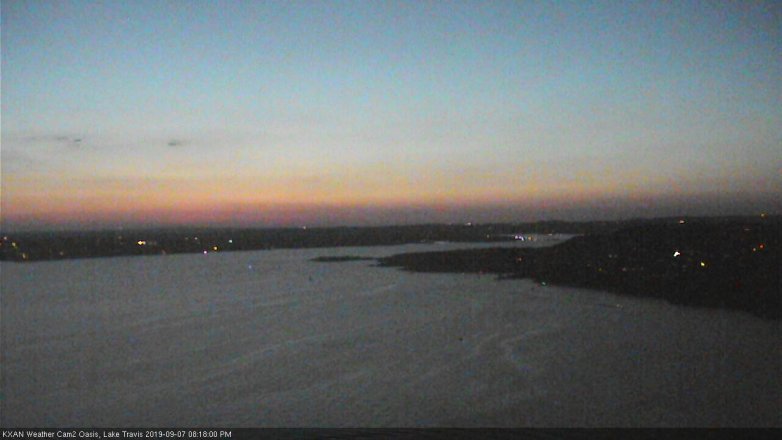 Lake Travis webcam, September 7, 2019 7:20 PM CT