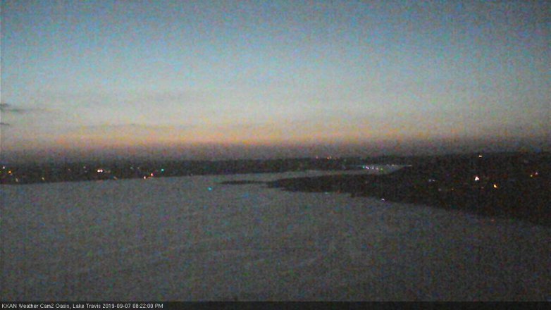 Lake Travis webcam, September 7, 2019 7:25 PM CT
