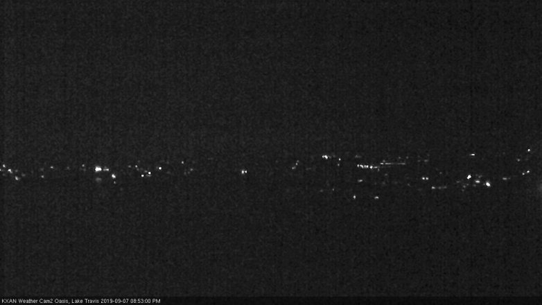 Lake Travis webcam, September 7, 2019 7:55 PM CT