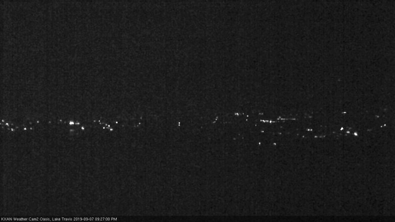 Lake Travis webcam, September 7, 2019 8:30 PM CT