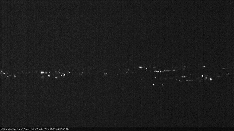 Lake Travis webcam, September 7, 2019 9:00 PM CT