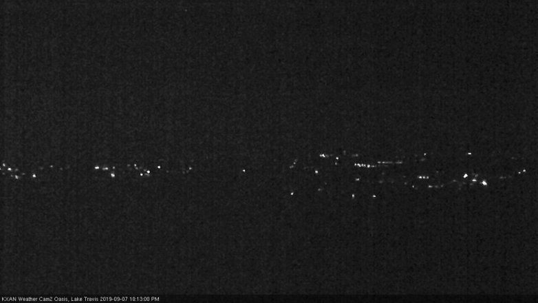 Lake Travis webcam, September 7, 2019 9:15 PM CT