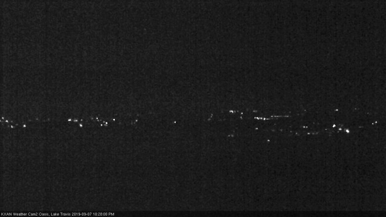 Lake Travis webcam, September 7, 2019 9:30 PM CT