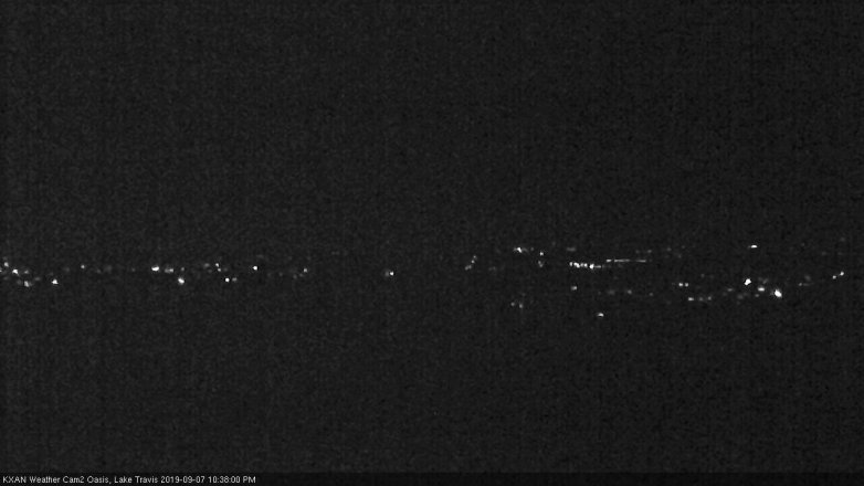 Lake Travis webcam, September 7, 2019 9:40 PM CT