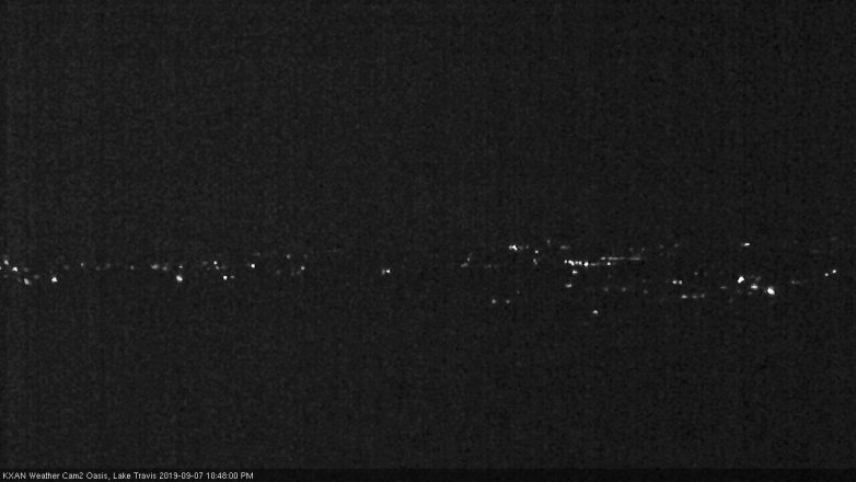 Lake Travis webcam, September 7, 2019 9:50 PM CT