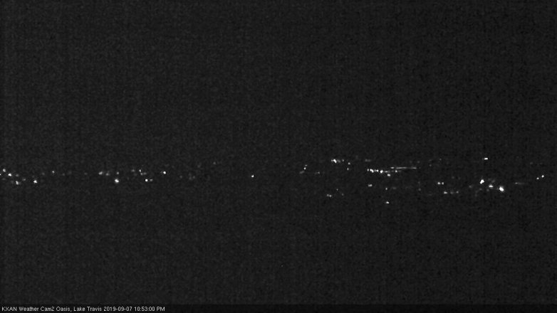 Lake Travis webcam, September 7, 2019 9:55 PM CT