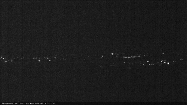 Lake Travis webcam, September 7, 2019 10:00 PM CT