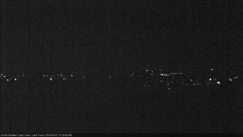 Lake Travis webcam, September 7, 2019 10:30 PM CT